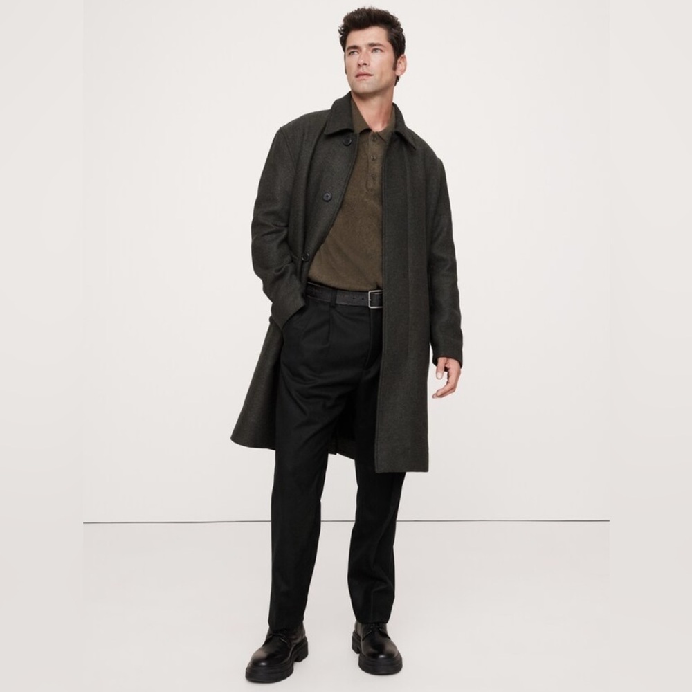 NWT Banana Republic Men’s Wool Blended Black Pants Size 32.